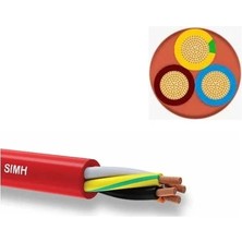 Famel 3x2.5 Mm2 3 Damar Simh Silikon Isıya Dayanıklı Kablo 1 Metre