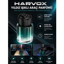Bagajon Harvox Şarjlı Yıldız Tavan Efektli Araç ve Ofis İçi Buharlı Nemlendirici Koku Araç Parfümü 160 ML