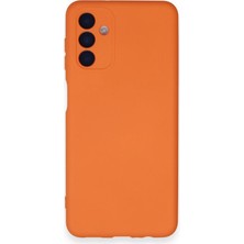 Skygo Revify Samsung Galaxy A14 4g Kılıf Nano Içi Kadife Silikon - Turuncu