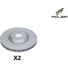 Adler Oem 4M0615301AS Fren Diski Ön ( Takım 2 Adet Sol & Sağ ) - Audi A4-A5-A6-A7-A8-Q5-Q7-Q8