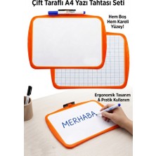 Artlantis Çift Taraflı Yazı Tahtası 1 Adet Keyroad 20X30CM Plastik Kolay Silinebilir Beyaz Yazı Tahtası Etkinlik Ders Çalışma