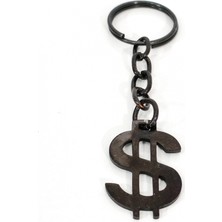 Moncuk Design Dolar Sembolü Figürlü Metal Anahtarlık - Ekonomik Güç Temalı Maskülen Aksesuar