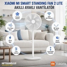 Xiaomi Geniş Havalandırma Açısı ile Tüm Odayı Serinleten Mi Smart Standing Fan 2 Lite Vantilatör - Beyaz - 38 Watt