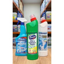 Powermax Tam Hijyen Banyo Seti - Banyo Temizleyici + Wc Temizleyici + Ultra Çamaşır Suyu 3'lü Set
