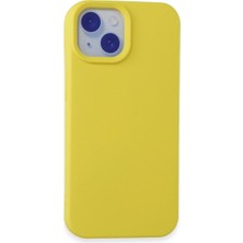 MGN Iphone 15 Kılıf Nano Içi Kadife - Sarı
