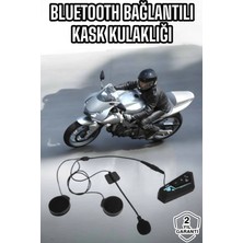 Hsc Bilişim Kask Kulaklığı Motosiklet Intercom Interkom Dinleme Konuşma Özellikli Su Geçirmez