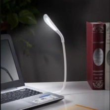 Hereveoyuncak USB Girişli 14 Ledli 3 Kademeli Dokunmatik Masa/kitap Okuma Lambası Ledi Beyazz