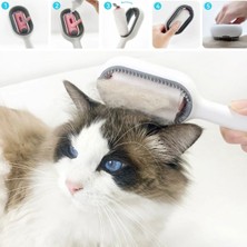Hereveoyuncak Su Hazneli Kedi ve Köpek Tüyü Toplamama Fırçası Su Hazneli Pet Taraağı