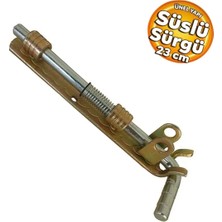 Beşel BSL23 Yaylı Ferforje Sürgü Süslü Sügü Kapı Sürgüsü Yaylı 23 cm