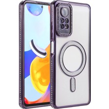 Durukar®   Redmi Note 12 Pro 4g Joke Simli Magneticsafe Kılıf - Derin Mor
