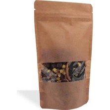 Kraft Pencereli Kilitli Doypack 11*18,5 - 100 gr - 50 Adet