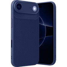 Kordify Apple iPhone 17 Air Uyumlu Auto Focus Karbon Desenli Kamera Korumalı Darbe Emici Premium Silikon Kapak