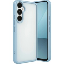 Durukar®  Samsung Galaxy A24 4g Prime Kılıf  Lensli Silikon - Açık Mavi