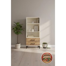 Silva 3 Raflı 2 Çekmeceli Dolap 60X30X134 Aytaşı-Çam: Şıklık ve Fonksiyonel Çözüm