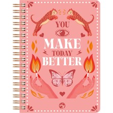 Hepta Collection Utopia Spiralli Defter Düz Better 17X24 cm