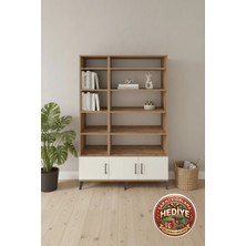 Luna 10 Raflı 3 Kapaklı Dolap: Evinize Şıklık ve Düzen Katar (132X44X195)