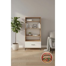 Silva Dolap 4 Raflı Tek Çekmeceli 88X30X182 Çam-Aytaşı Ev Dekorasyonu