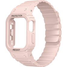 Ceponya Apple Watch 38MM Uyumlu Kordon Kasa Koruyuculu Zırh Tasarım Ultra Koruma