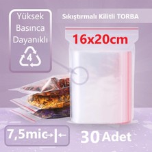 Jokey Ambalaj Kilitli Şeffaf Torba 16X20 cm Aksesuar,madeni Para,boncuk ve Buzdolabı Saklama Poşeti (30ADET)