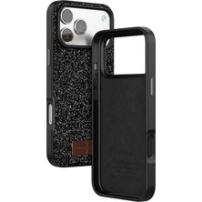 Durukar®   iPhone 17 Pro Max Bright Simli Kapak - Siyah