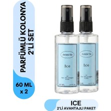Arome'se Ice 2'li Parfüm Kolonya 60 ml Sprey Başlıklı Eau De Cologne