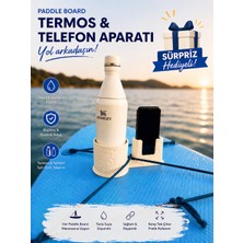 3B Paddle Board Kano Kupa  Termos  Telefon Tutucu - Krem