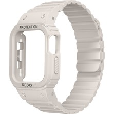 Ceponya Apple Watch 38MM Uyumlu Kordon Kasa Koruyuculu Zırh Tasarım Ultra Koruma