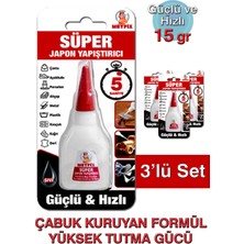 Metfix Süper Japon Yapıştırıcı 15GR (Üçlü Set)