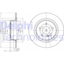 Delphi Depomix Fren Diski Arka Mercedes W204 S204 C204 C207 A207