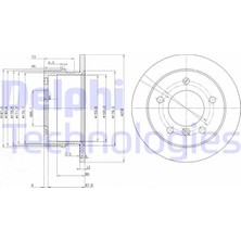 Delphi Depomix Fren Diski Arka Mercedes W463 B901 B904 . Vw Lt 28-35-46
