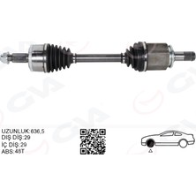 GVA Depomix Komple Aks Ön Sol Discovery 3 L319 Discovery 4 L319 R.r Sport I L320 636.5MM