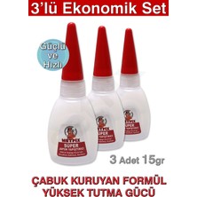 Metfix Süper Japon Yapıştırıcı 15GR (Üçlü Ekonomik Set)