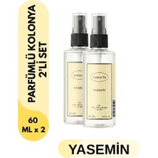 Arome'se Yasemin 2'li Parfüm Kolonya 60 ml Sprey Başlıklı Eau De Cologne
