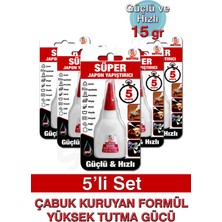 Metfix Süper Japon Yapıştırıcı 15GR (Beşli Set)