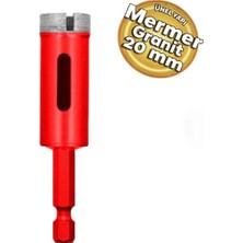 Sara S910-20 Hex Matkap Girişli Elmaslı Granit Mermer Delici Panç 20 mm