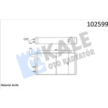 Kale Depomix Kalorifer Radyatörü Brazing Versiyonu KL271100 Fiat-Tofaş Skd Murat 131 Şahin Doğan Slx 1.6 74 At/mt Borulu-Musluksuz Mekanik 250X140X42