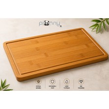 Pionny Bambu Kalın Kesme Tahtası ve Steak 40X30 cm