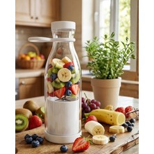 Epilons USB Şarjlı Mini Blender Taşınabilir Smoothie Yapıcı 380 ml Pratik Kullanım