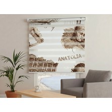 Perdego - Anatolia Serisi Modern Baskılı A Kalite Zebra Perde