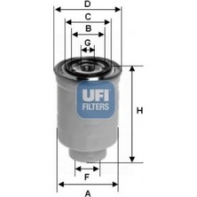 Ufi Depomix Yakit Filtresi Su Ayiricili Nissan Skystar Pick Up 2.5l YD25DDTI D22 03- / Patrol 2.8l RD28T Y60 88-97