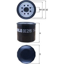 Mahle Depomix Yağ Filtresi Opel Agila B 1.0-1.2 Chevrolet Kalos-Eo-Matiz 1.2 72HP 03/03 K10B-K12B
