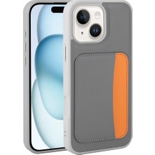 Apple iPhone 13 Kılıf Kartlıklı Zore X-Kart Silikon Kapak