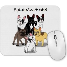 Toyaso Frenchies Pug Köpek Mouse Pad.jpg