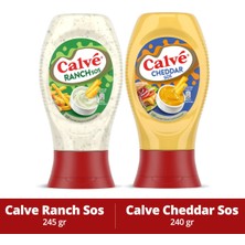 Calve Ranch Sos 245 gr & Cheddar Sos 240 gr