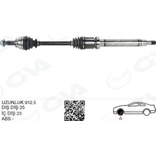 GVA Depomix Ön Aks Komple Sağ Ford Courier 1.5 1.6 Tcdi 14 17