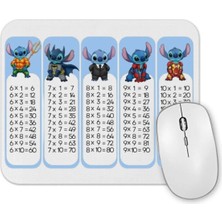 Toyaso Stitch Çarpım Tablosu Çocuklar Için Eğitici Temalı 6 Dan 10 A Kadar Temalı Mouse Pad 23X19CM