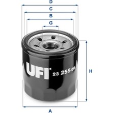 Ufi Depomix Yağ Filtresi Opel Agila B 1.0l 1.2l / Chevrolet Kalos. Eo. Matiz. Spark 1.0l 1.2l 03- / Suzuki Sw Ift 90- / Alto. Marutti 86- / Daihatsu Terios 97- / Feroza. Applause 88-