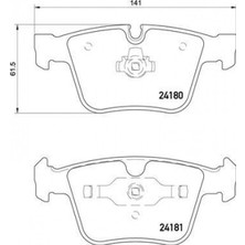 Valeo Depomix Fren Balatasi Arka Mercedes Amg W164 W251 W221 C216
