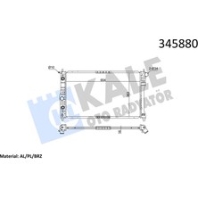 Kale Depomix Radyatör Chevrolet-Daewoo Nubira 00 Ac /- Otom. 655X378X16 Al/pl/brz