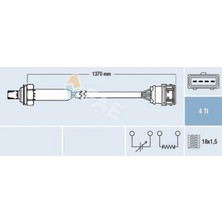 FAE Depomix Oksijen Sensörü OTA4N-5D1 Volvo S40 2.0t4 97-04 1362MM